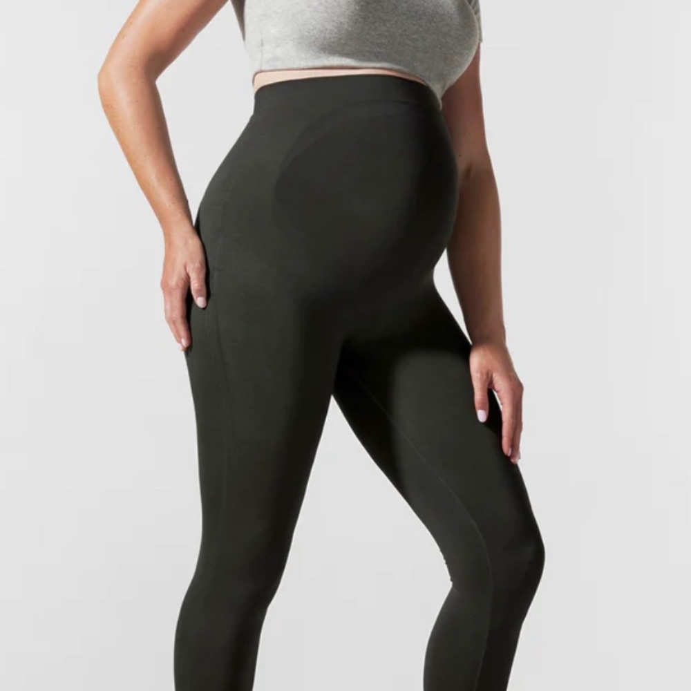 Blanqi maternity support leggings in forest night